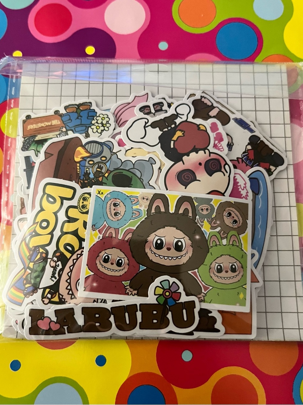Labubu Sticker Pack - Multi Color Design - Picture 2 of 3